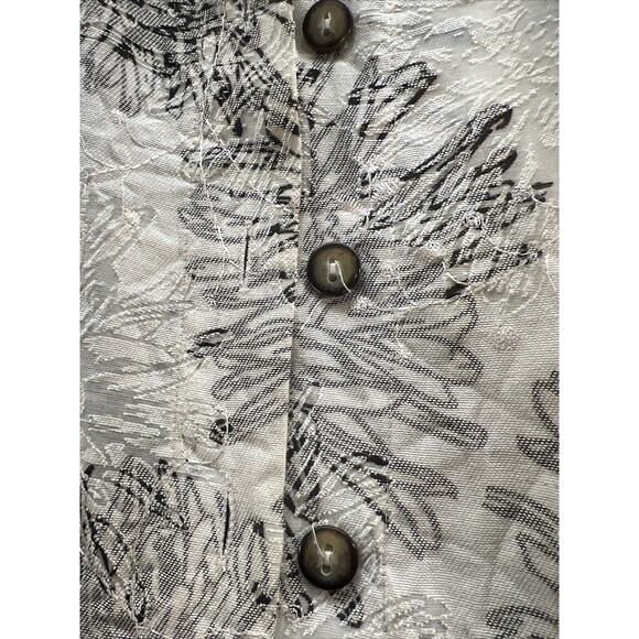 Coldwater Creek Floral Women's Button Down Collard Top Shirt Small Petite - Picture 2 of 9